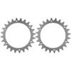 2PCS Stainless Steel Traction Improved Auxiliary Wheels With Robotic Spike For Worx Plus S/M Robot Lawn Mower 205*205MM
