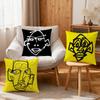 Funny Abstract Line Graffiti Art Face Meme Soft Pillowcase for Sofa Home Living Room Bedside Decor Pillow Cover Gift Party Hogar