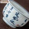 130ml Hand-painted Poetry Double-line Teacup Luxury Tea Bowl Beautiful Tea Cup Tea-tasting Meditation Cup Chazhan Master Cups