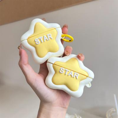 3D Custard Star Cartoon Cute Earphone Case for AirPods Pro 2 Cover Headphone Protective Cover for AirPods 1 2 3 Pro 2 Case