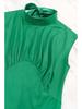 Women's Elegant Waist-Tie Solid Color Slim Dress