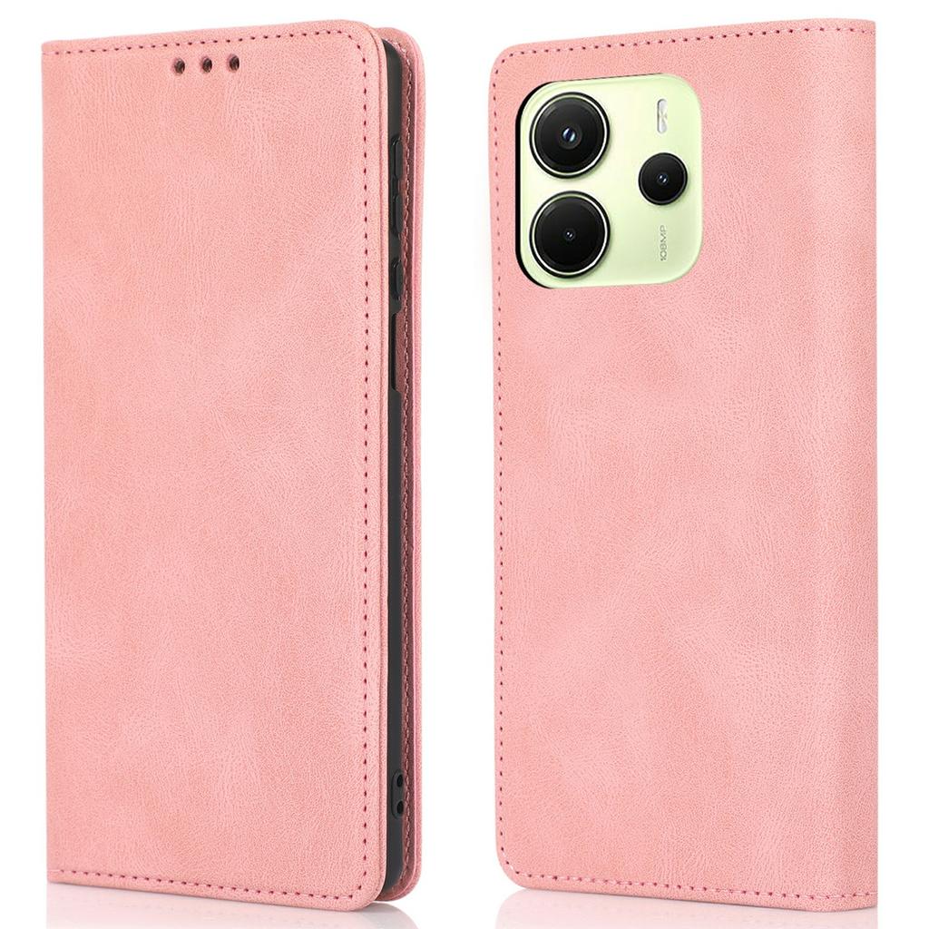For Xiaomi Redmi Note 14 4G (164.84mm) Case Wallet Magnetic Closing Leather Flip Phone Cover