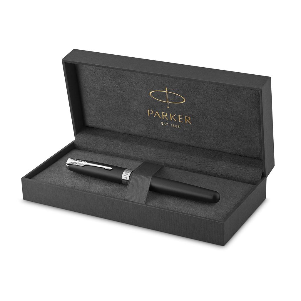 PARKER Sonnet Matte Black CT Fountain Fine Gift Officially 1950879ASZ Pen, Nib, Boxed, Imported,