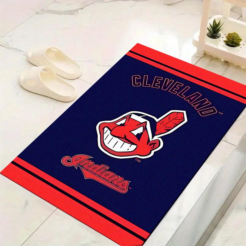 Cleveland Guardians Teppich für Wohnzimmer Schlafzimmer Zuhause Sofadekoration, Kinder Spiel rutschfeste Bodenmatte