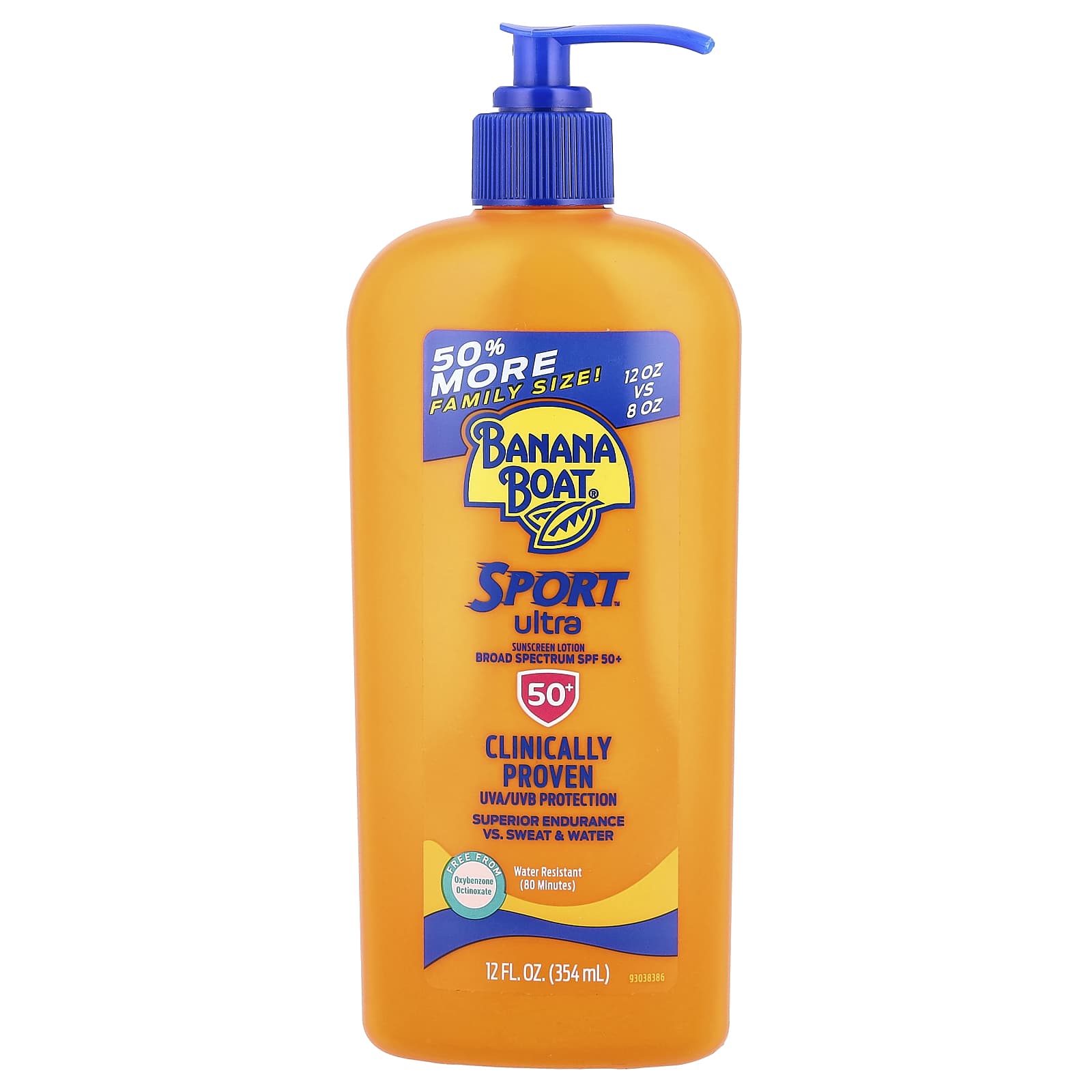 

Banana Boat, Sport™ Ultra, Сонцезахисний крем, SPF50+, 12 рідких унцій (354 мл)