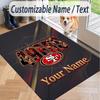 Custom Text Printed Rug San Francisco 49ers Non Slip Floor Carpet For Home Room Decor