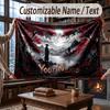 Coperta Cosmica a Tema Spaziale con Nome Personalizzato Testo Coperta Personalizzata Morbida Accogliente per Casa Divano Letto