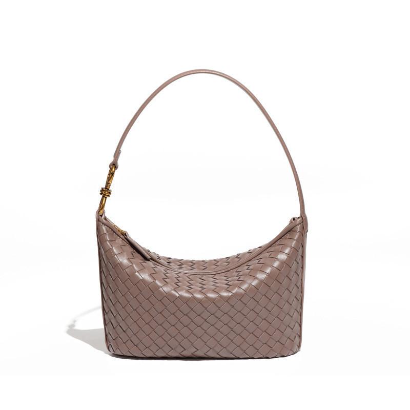 IELGY Geantă de nișă la modă de sub braț, țesută manual, geantă de umăr messenger la modă, geantă portabilă casual și simplă pentru cutia de prânz