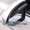 2pcs Car Side Rearview Mirror Rain Eyebrow Sun Visor Protector For M M2 M3 M4 M5 M6 E46 E90 E60 F30 E39 X1 X3 X4 X5 Msvc59