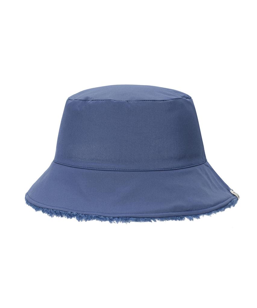 Bajal Va Square Label Reversible Bucket Hat Navy