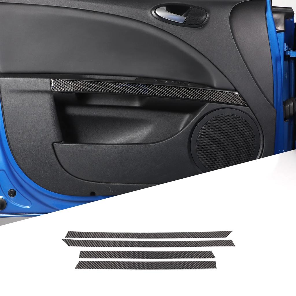 For SEAT Leon Mk2 1P 2008-2012 Soft Carbon Fibre Car Central Control Gear Shift Air Outlet Panel Trim Sticker Car Accessories F6