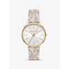 Pyper Logo and Gold-Tone Watch MK2858