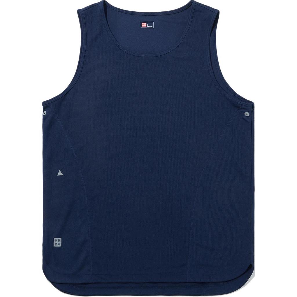 Li Ning Printed Round Neck Comfortable Breathable Versatile Sports Vest Men Vests Off-White Blue AVSU801-1