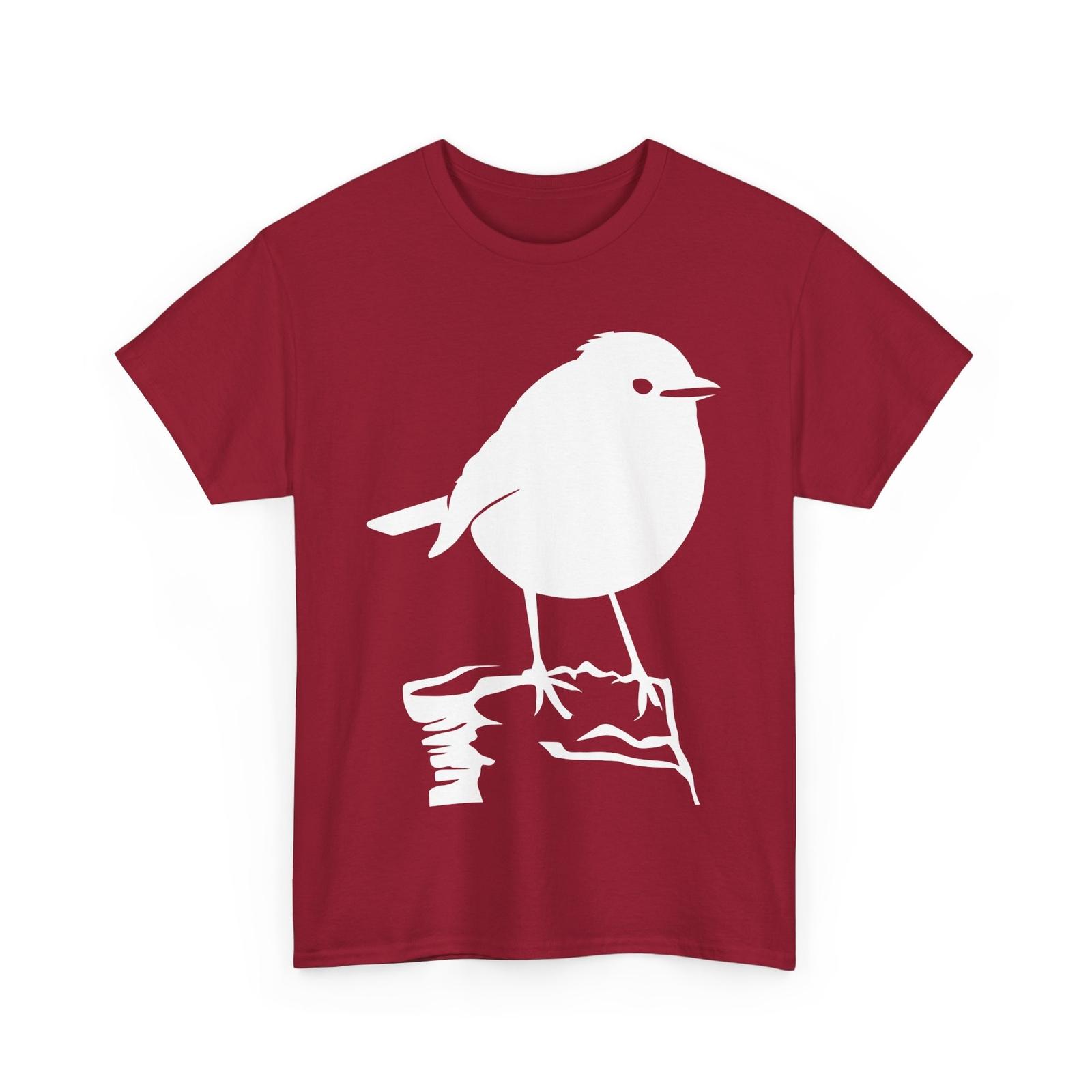 Robin Bird Shirt, Birding Birds Lovers Birdwatching Men T-Shirt XL