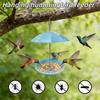 Wetterfester Regenschirm Vogelfutterspender Eichhörnchensicherer Vogeltränke Vogel-Futterstation Außenbereich