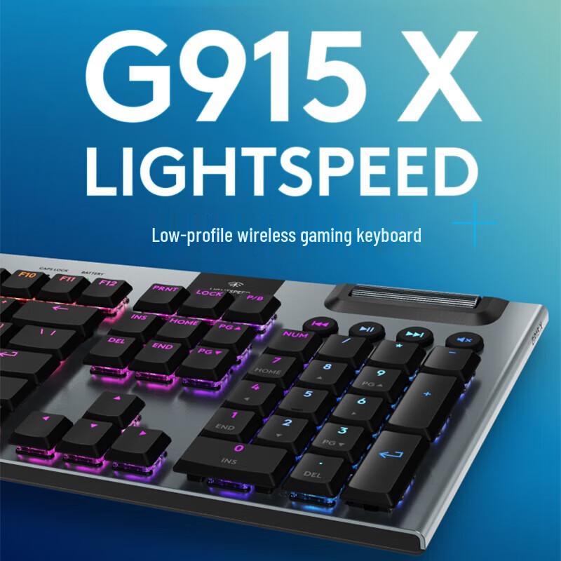 Logitech G915 X LIGHTSPEED Low-profile Gaming Keyboard