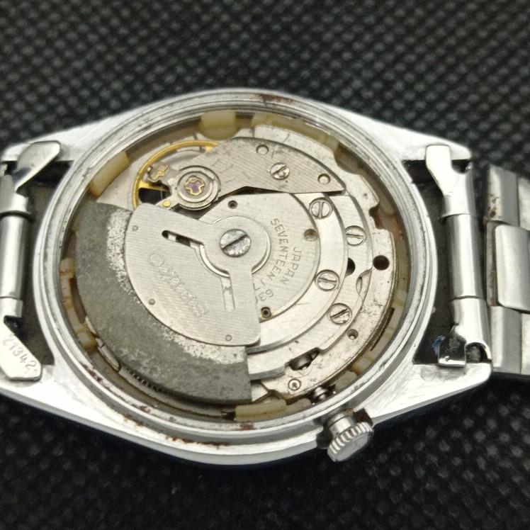 USED VINTAGE SEIKO 5 AUTOMATIC 6309A JAPAN MENS GREEN WATCH 621b-a413553-2 SKU621b-a413553