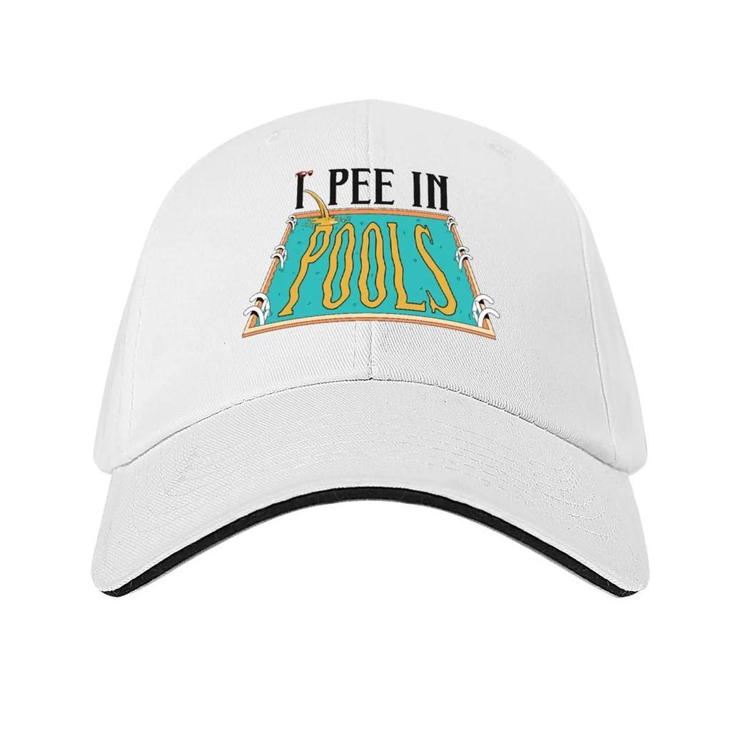 I pee in swimming pools Baseball Cap Male hat Christmas Hat black Luxury Brand Hats Woman Mens