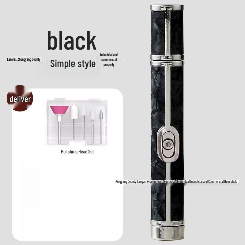 Portable Rechargeable Nail Grinder & Manicure Set for Polishing, Dead Skin Removal, and Nail Repair