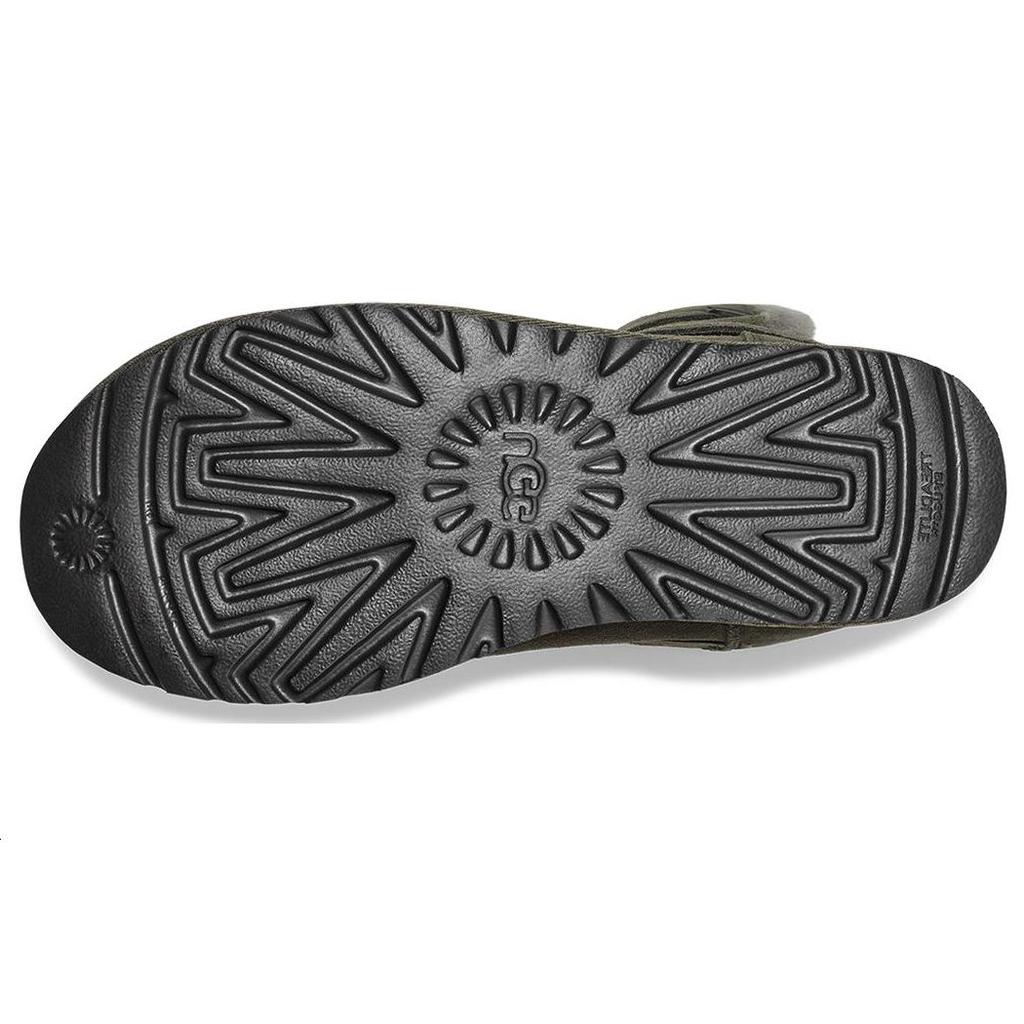 UGG Lässige geprägte Riemen Mid-Calf Schneestiefel Damenstiefel Waldgrün 1137074-FRSN