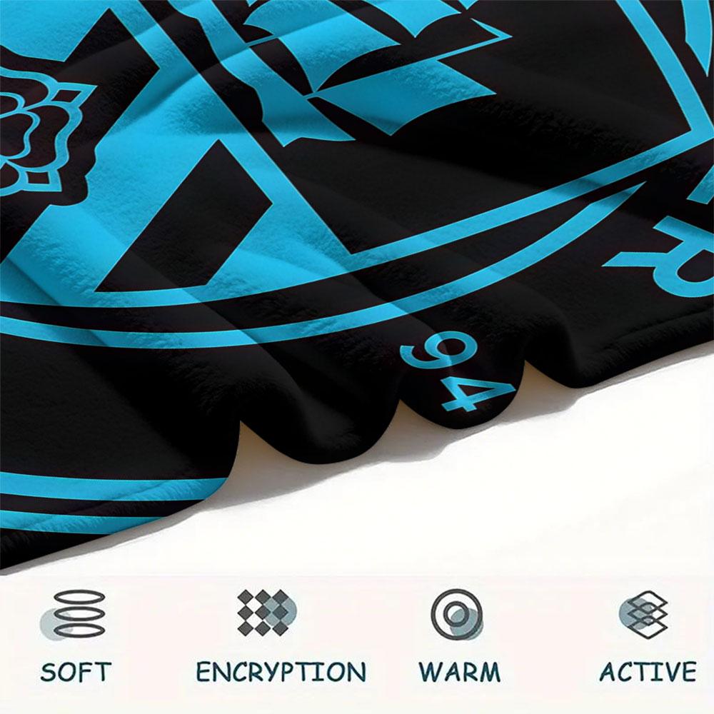 Neat MCFC Frames Blanket, High Quality Comfortable for All Seasons, Home Decor, Warmth and Comfort