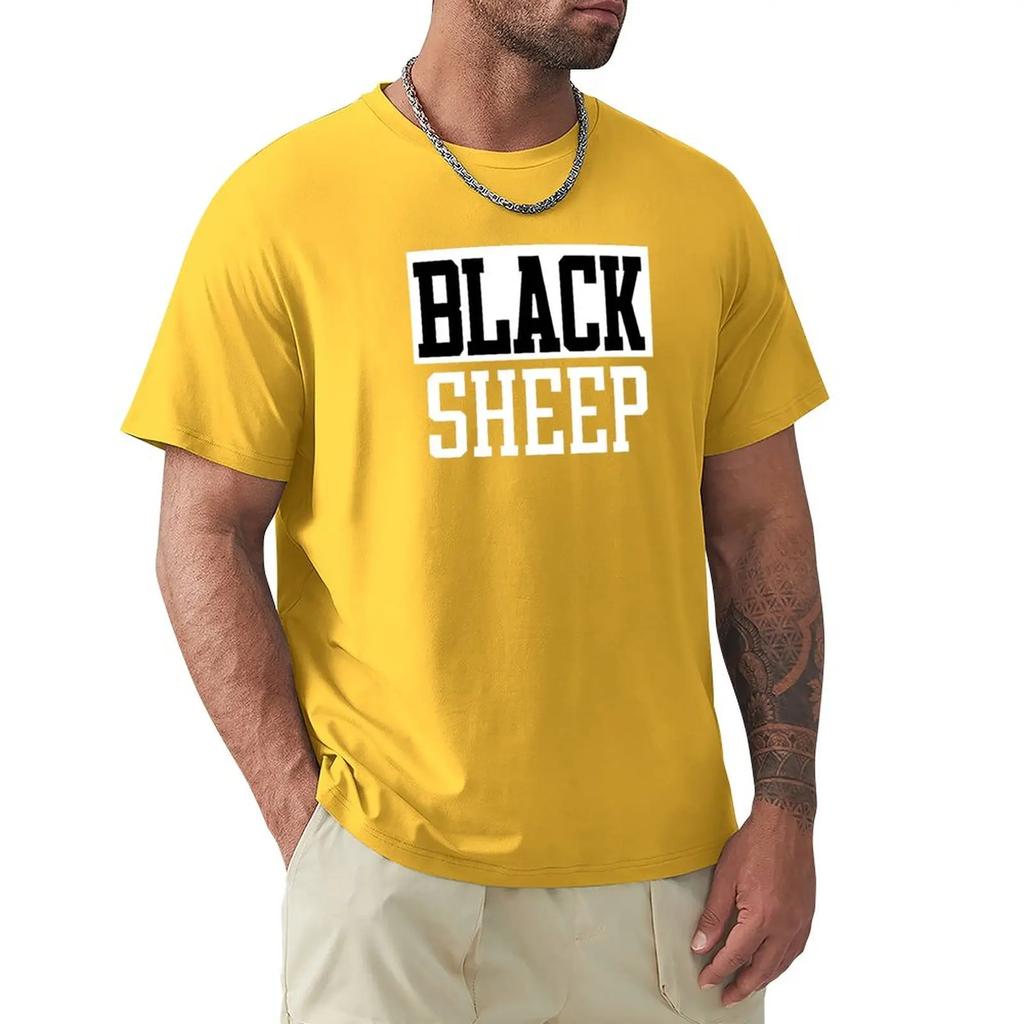 T-shirt Pecora Nera magliette nere ad asciugatura rapida per tifosi sportivi da uomo