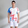 Quick-Dry Breathable Badminton Sport Set Unisex Short Sleeve Top Shorts Tennis Pickleball Running Gym