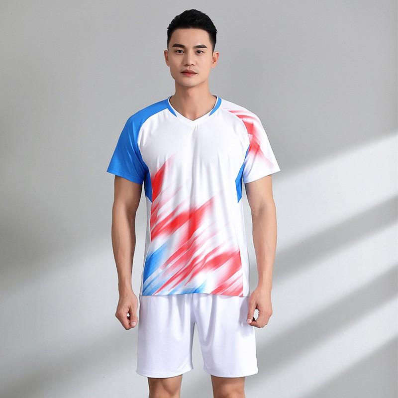 Quick-Dry Breathable Badminton Sport Set Unisex Short Sleeve Top Shorts Tennis Pickleball Running Gym