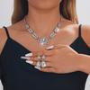 High-end Luxury Necklace and Earrings Women's Jewelry Set, High-quality Women's Jewelry Set Suitable for Bridal Wedding Accessories