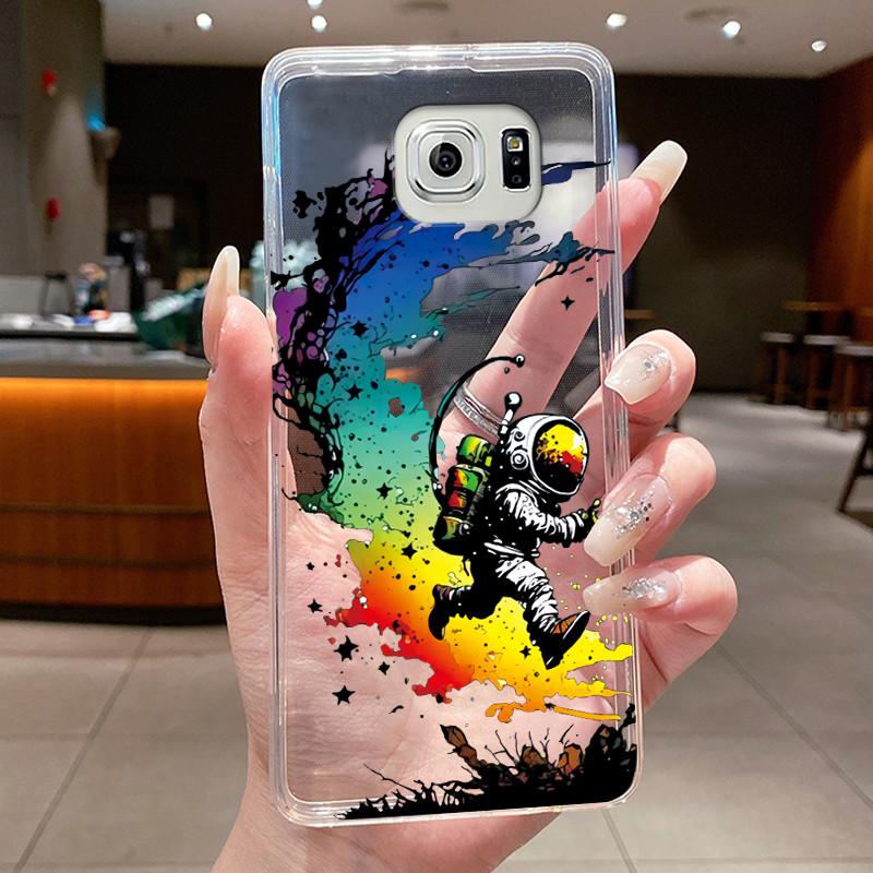 Hülle Für Samsung Galaxy S6 Edge Plus Blume Schmetterling Handyhüllen Für Samsung S5 S6 Edge+ Weiches Silikon Transparente TPU Hüllen