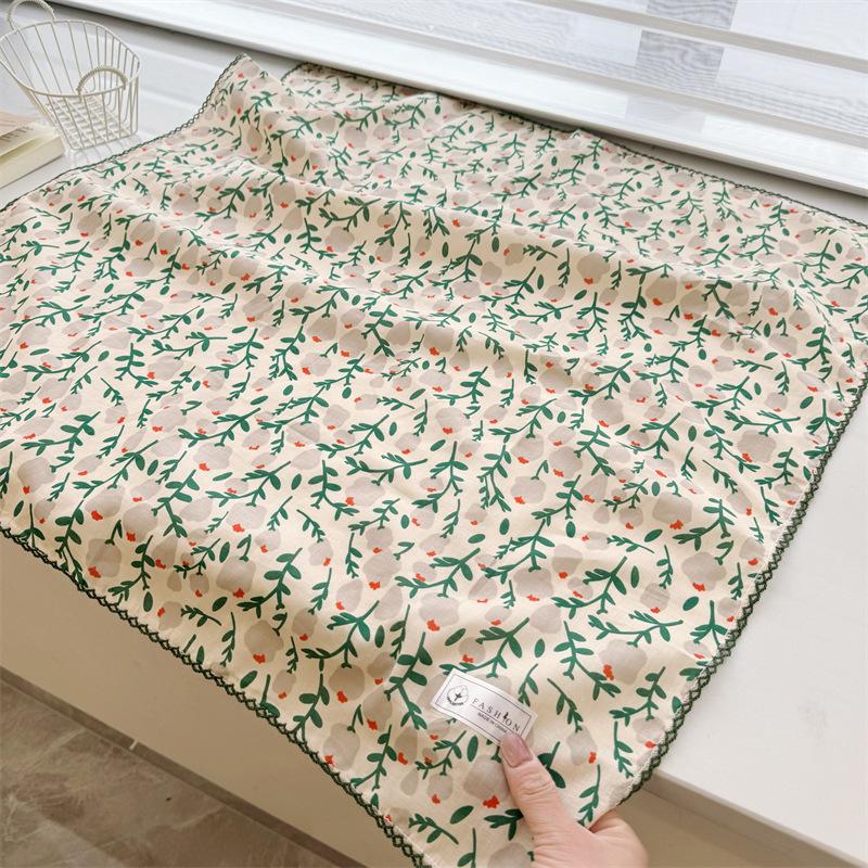 Square Scarf Women High Quality Bandana Female Headkerchief cotton linen Feeling Neckerchief Hijab Shawl Warps Summer Scarves