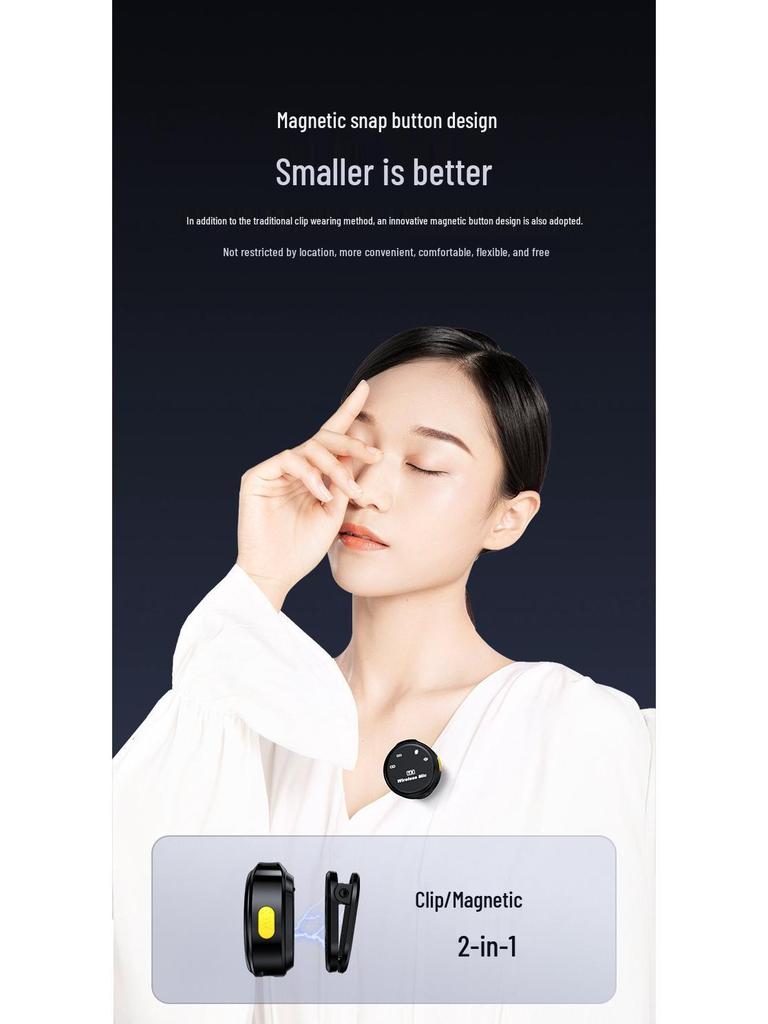 Q8 Wireless Lavalier Microphone with Charging Case | Mobile Live Streaming, Noise Reduction, Monitoring Earphone