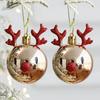 Navidad 2pcs Elk Christmas Balls Ornaments Xmas 1Tree Hanging Bauble Pendant  Christmas Decorations New Year Party Navidad 2026