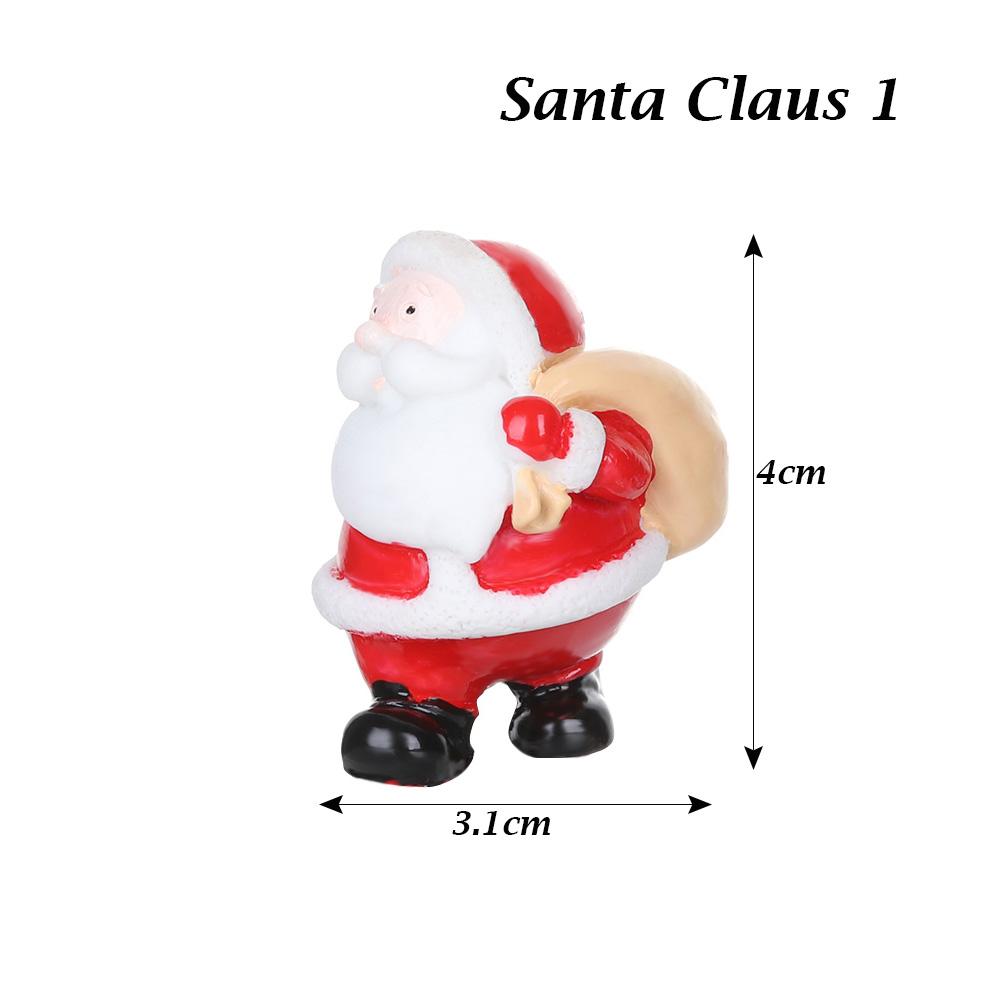 1PC Micro Landscape Toys Fairy Garden Home Decorations Deer Xmas Tree Miniature Snowman Christmas Figurines Santa Claus