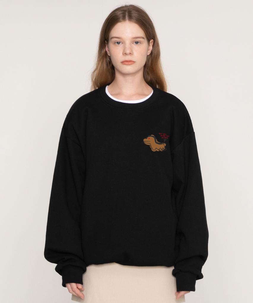 GRAVER [Unisex] Fast Horse Sweatshirt_Black