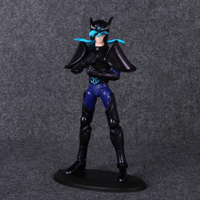 19CM Anime Saint Seiya Black Sanits Figure Multiple Models Standing Posture Animation Model Toys Gifts Collection Decoration