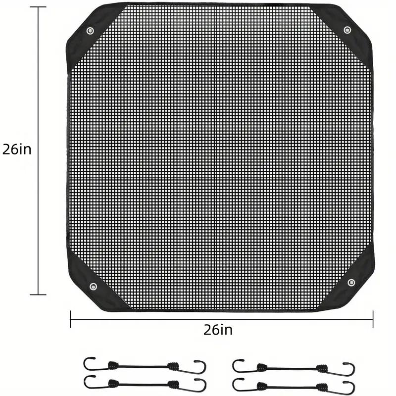 2pcs Full Breathable Mesh Air Conditioner Cover with Detachable Waterproof Top - Outdoor AC Protection Against Dust and Weather
