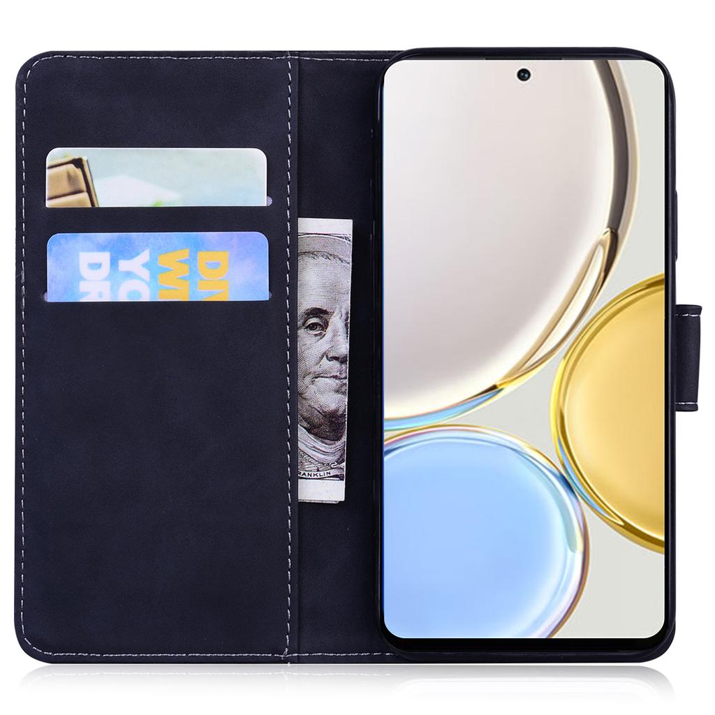 Flip Wallet Case for Honor X40 5G/X9a 5G/Magic5 Lite 5G,PU Leather Tiger Pattern Imprinted Stand Phone Cover