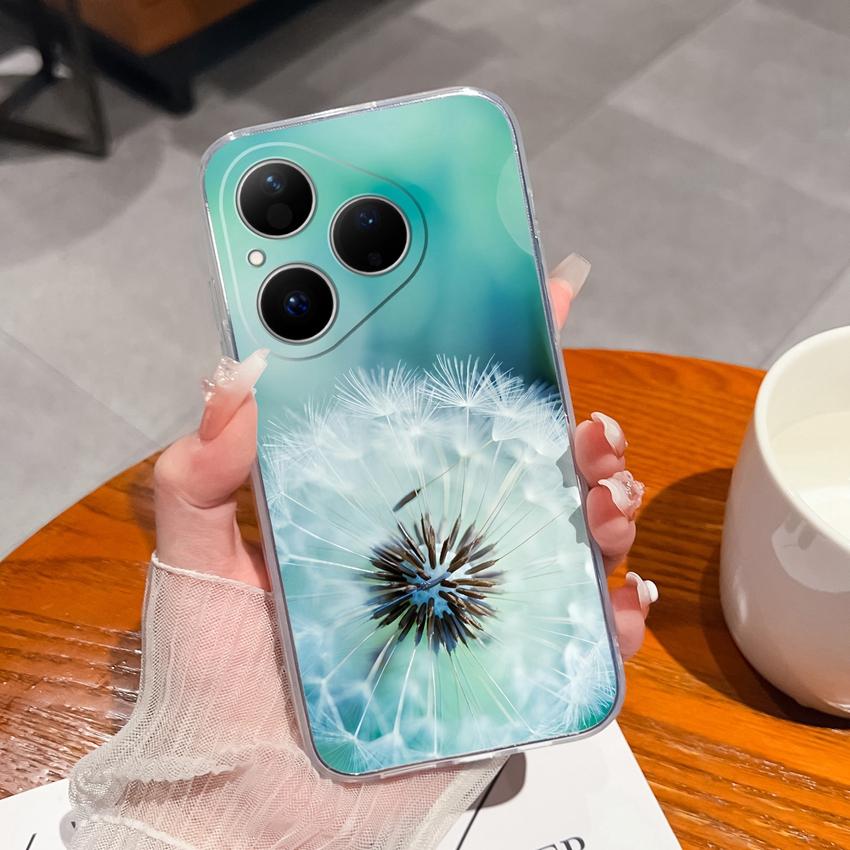 Para Huawei Pura 80 Ultra Honor 400 Magic5 Pro Capa de Telefone Padrão Astronauta Fofo TPU Transparente À Prova de Choque Protetora Capa Traseira Macia Para Huawei Capa