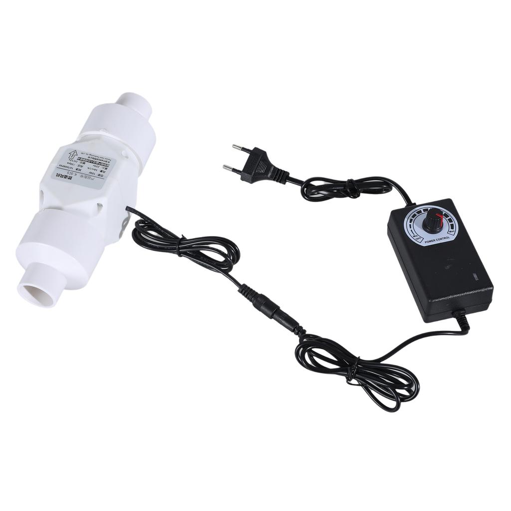 Vysoce účinný 20/25/32/40/46mm potrubní ventilátor s kovovými lopatkami pro ventilaci kuchyně a odvod kouře