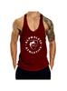 Men's Fitness Tank Top for Muscle Training, Loose Fit, Racerback, Sports Running, Cotton Sleeves, Trendy Style