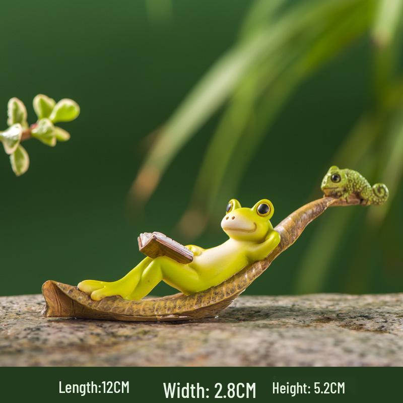 

Креативная мини-фигурка лягушки для суккулентов, бонсай, милое украшение животного для ландшафтного дизайна