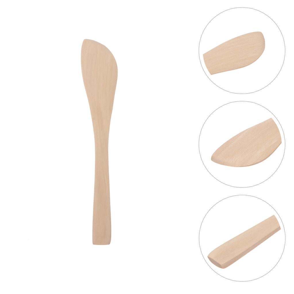 20 Pcs Natural Wood Dumpling Filling Spoons Pressing Pie Empanada Ravioli Butter Cream Cheese Guacamole Cake Jam Spreader