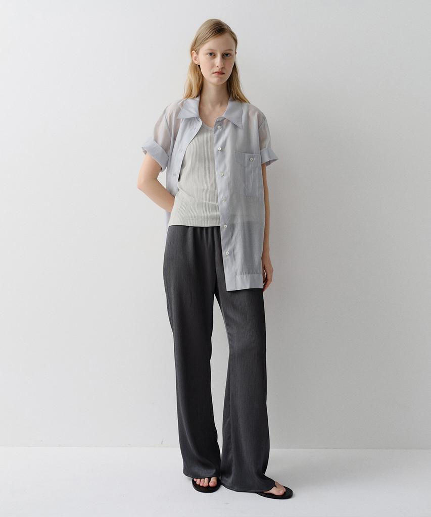 Ia Pleats Banding Pants (Charcoal)
