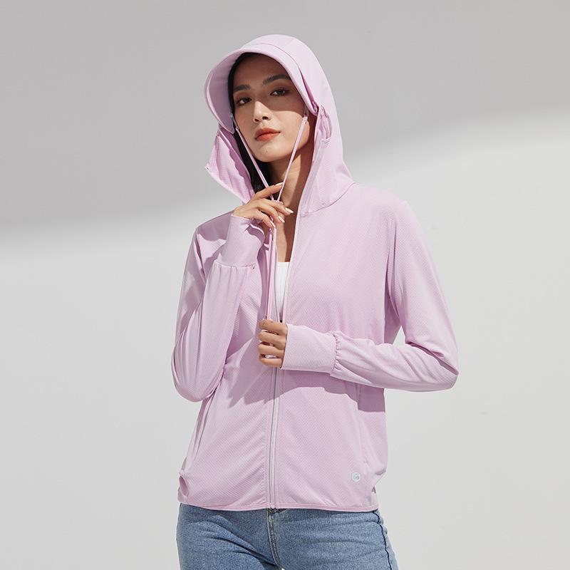 Unisex UV Protection Summer Hooded Shirt - Breathable, Cool, Outdoor Sun Protection M