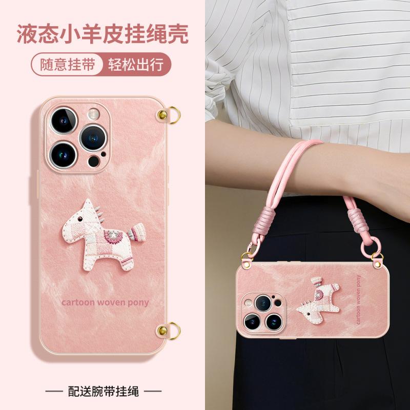 Applicable to Apple 11promax mobile phone case, new iPhone11pro super fire 11 case 11pro messenger lanyard
