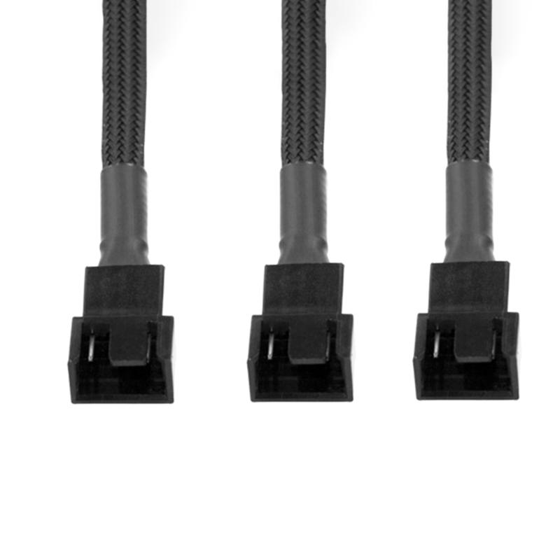 Fan Adapter 1 To 3 Splitter Cable For PC Cooling Systems Supports Speed Controls And Overloads Protections