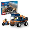 LEGO City 60491 Motorcycle Transporter - Construction Toy for Ages 4+ - Gift Idea