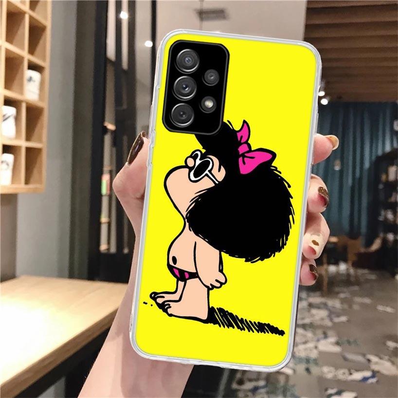 Cartoon Niedliche Mafalda Weiche Handyhülle Für Samsung Galaxy A52 A42 A32 A12 A22 A51 A50S A30S A20S A10S A71 A41 A31 A21S A40 A20E A7