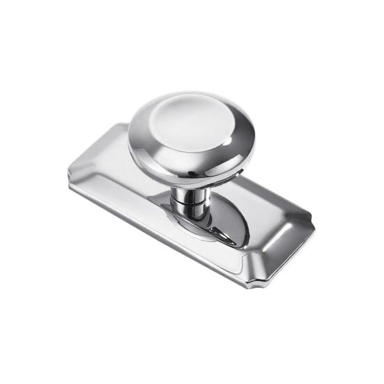 Door Knobs Polished Chrome Finish Zinc Alloy Interior Door Handle Decorative Non-Latching Drawers Cabinets Handle